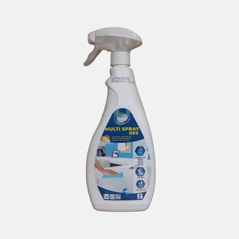 PolTech MultiSpray DES ontvettende en desinfecterende reinigingsspray